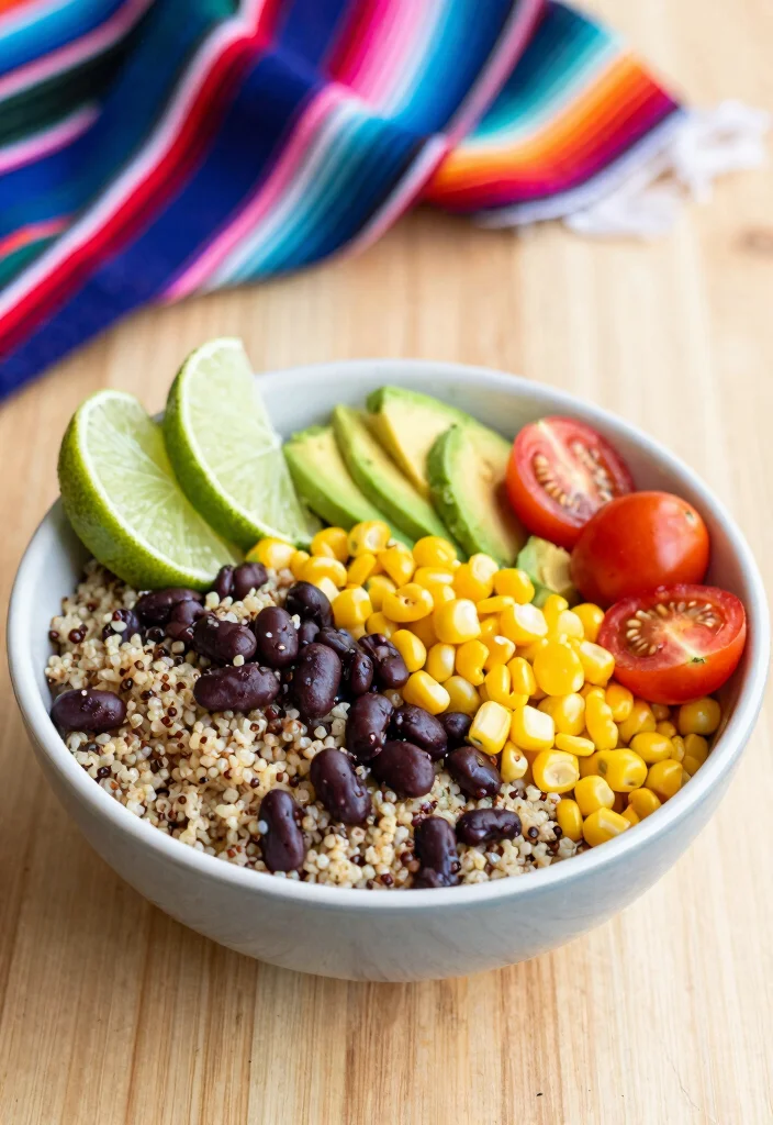 12 Easy Mexican Dinner Recipes with Bold Fresh Flavor 3. Quinoa Mexican Bowl 0