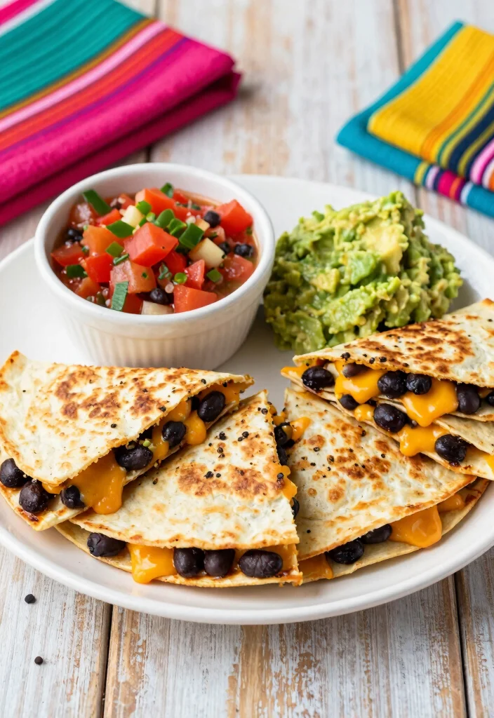 12 Easy Mexican Dinner Recipes with Bold Fresh Flavor 5. Black Bean Quesadillas 0