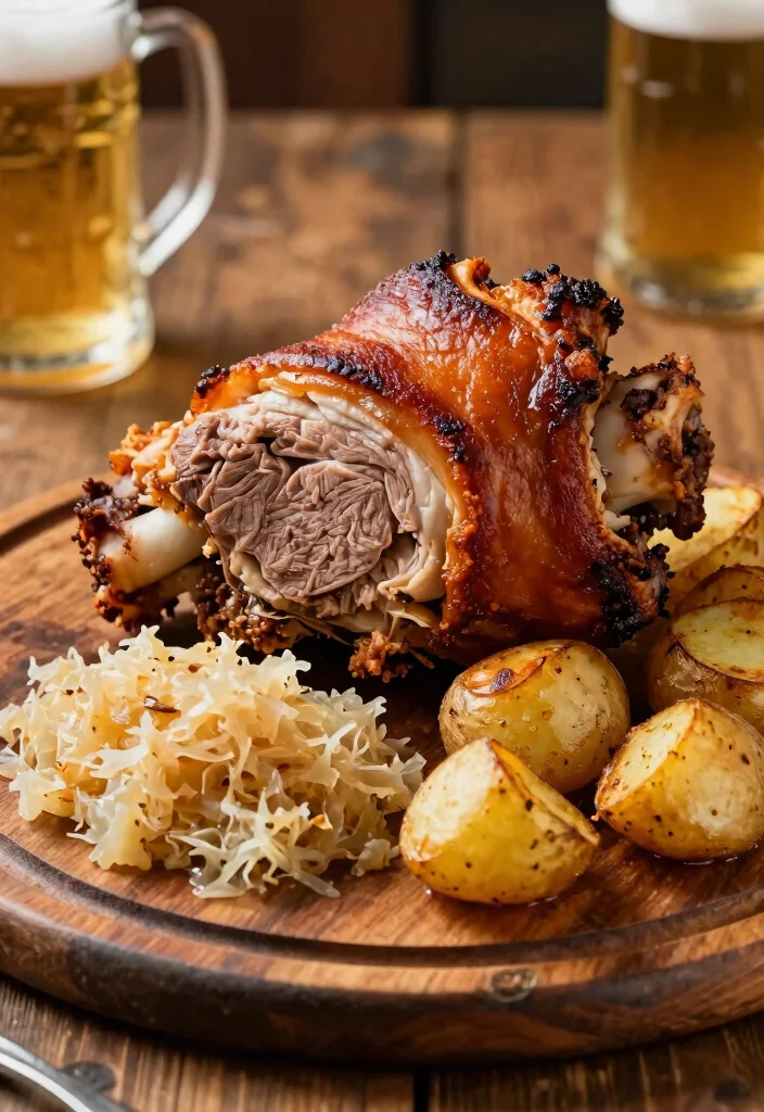 12 German Dinner Recipes with Hearty Traditional Flavor 45 12 German Dinner Recipes with Hearty Traditional Flavor 5. Pork Knuckle Schweinshaxe 0