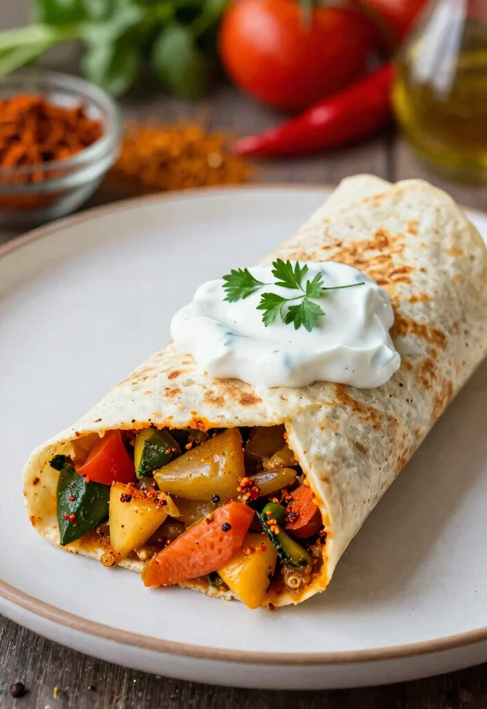 12 Healthy Burrito Recipes for Balanced Flavorful Meals 12. Curried Vegetable Burrito 0