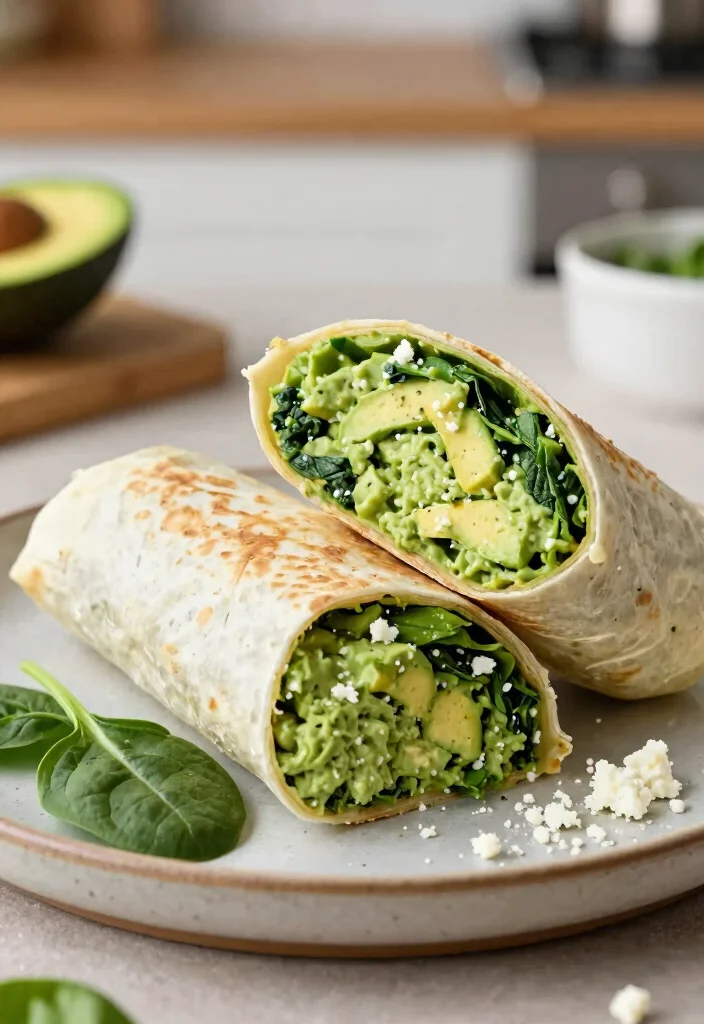 12 Healthy Burrito Recipes for Balanced Flavorful Meals 7. Creamy Avocado Spinach Burrito 0