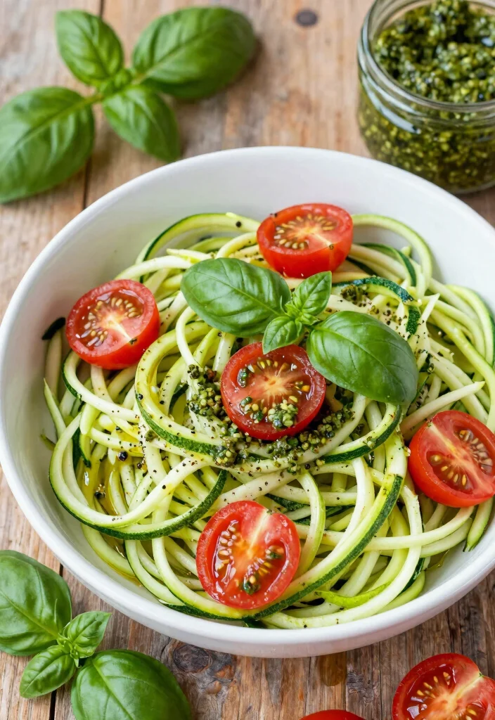 12 Healthy Dinner Idea Recipes for Simple Weeknight Cooking 12 12 Healthy Dinner Idea Recipes for Simple Weeknight Cooking - 2. Zucchini Noodles with Pesto 1