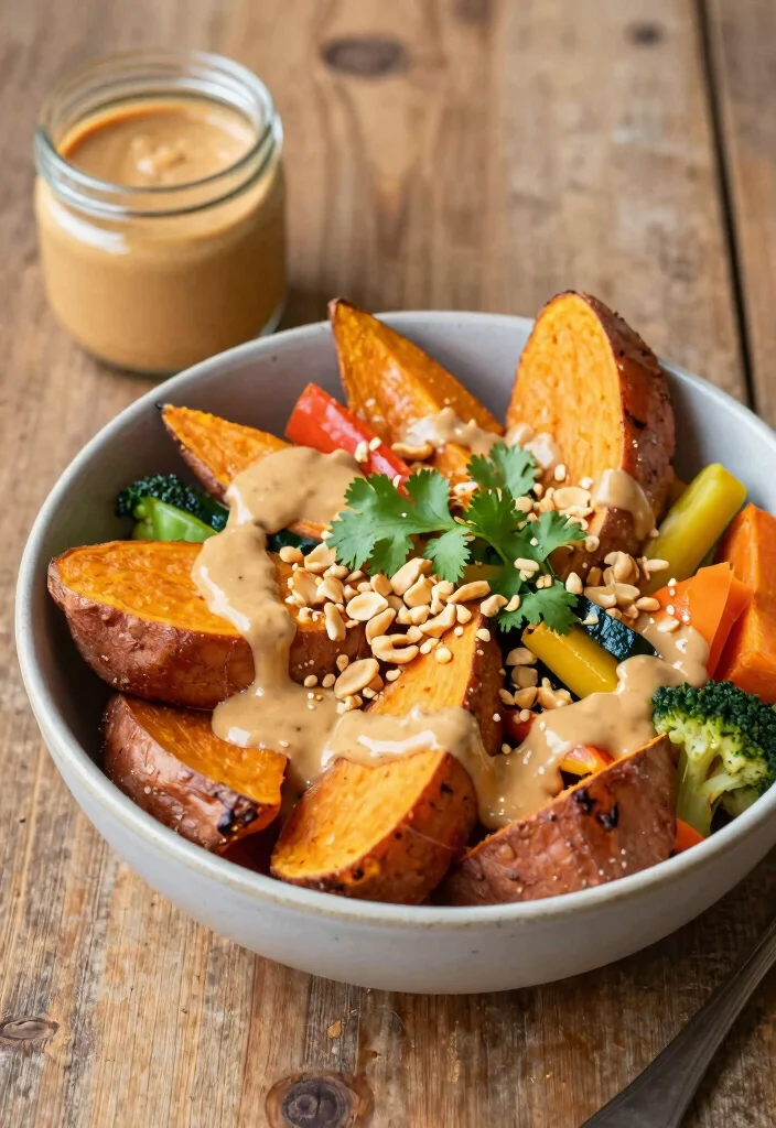 12 Healthy Dinner Idea Recipes for Simple Weeknight Cooking 89 12 Healthy Dinner Idea Recipes for Simple Weeknight Cooking - 9. Thai Peanut Sweet Potato Bowls 1