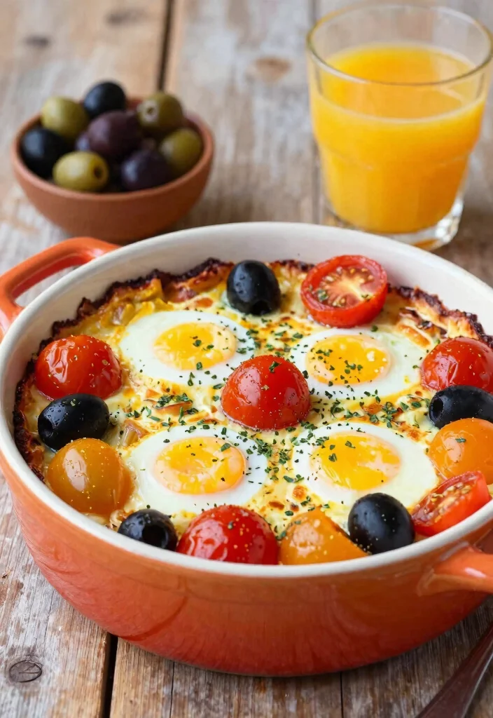12 Healthy Egg Casserole Recipes for Protein Packed Mornings 6. Mediterranean Egg Casserole with Olives and Tomatoes 0