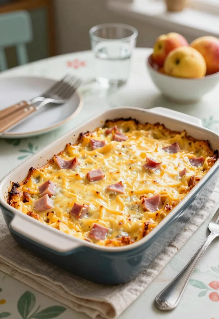 12 Healthy Egg Casserole Recipes for Protein Packed Mornings 8. Ham and Cheese Egg Casserole 0