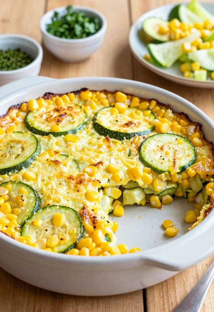 12 Healthy Egg Casserole Recipes for Protein Packed Mornings 9. Zucchini and Corn Egg Casserole 0