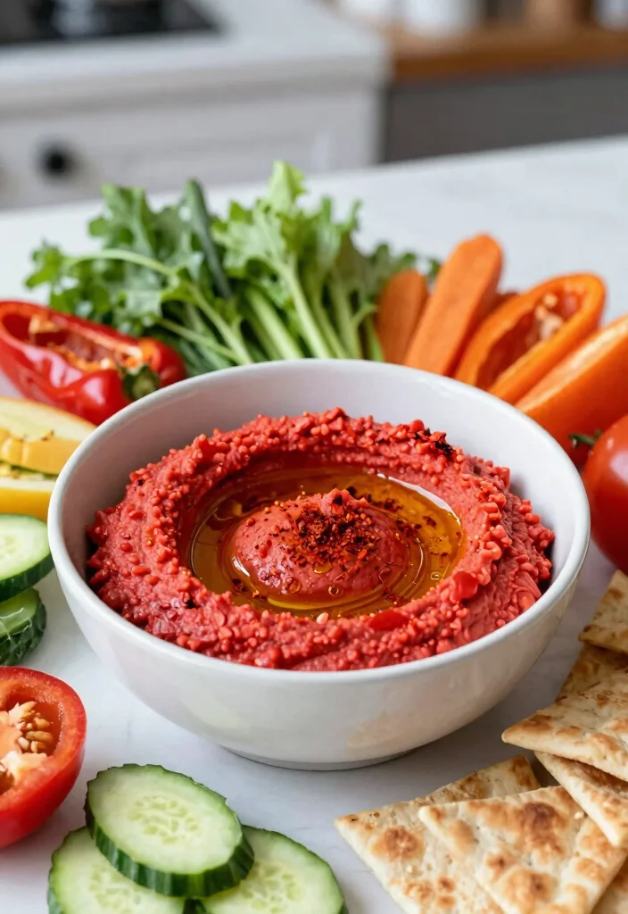 12 Healthy Greek Recipes with Light Mediterranean Taste 10. Roasted Red Pepper Hummus 0