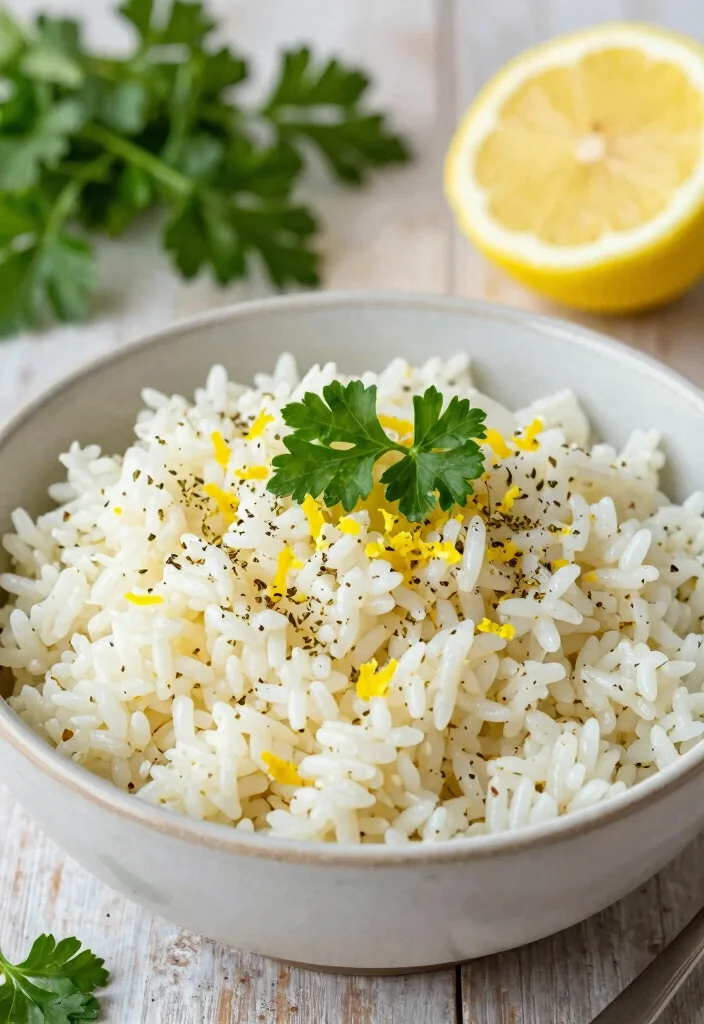 12 Healthy Greek Recipes with Light Mediterranean Taste 11. Greek Lemon Rice 0