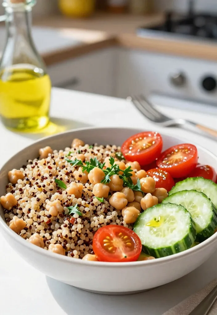 12 Healthy Greek Recipes with Light Mediterranean Taste 4. Mediterranean Quinoa Bowl 0