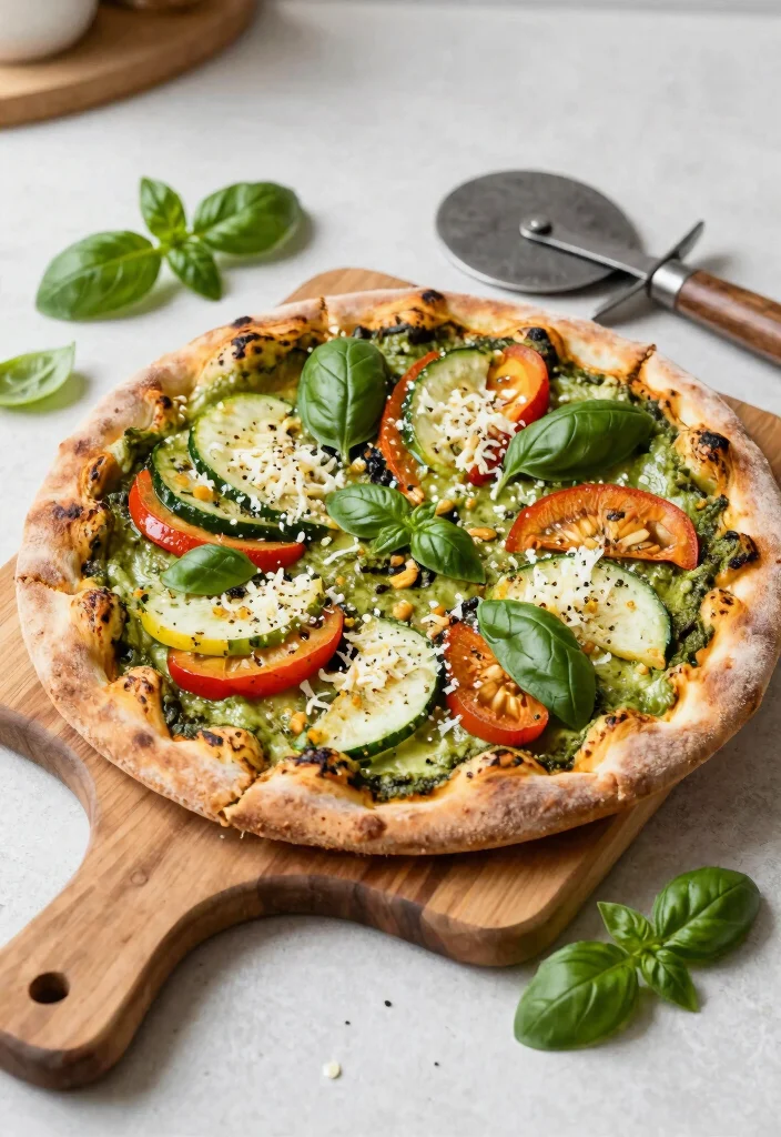 12 Healthy Pesto Dinner Recipes with Fresh Bold Flavor 45 12 Healthy Pesto Dinner Recipes with Fresh Bold Flavor 5. Vegan Pesto Pizza 0