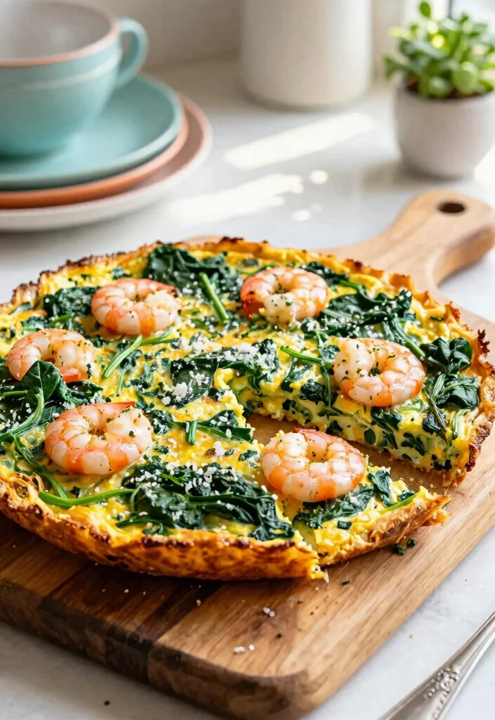 12 Healthy Prawn Recipes for Light Protein Rich Dishes 112 12 Healthy Prawn Recipes for Light Protein Rich Dishes 11. Prawn and Spinach Frittata 0