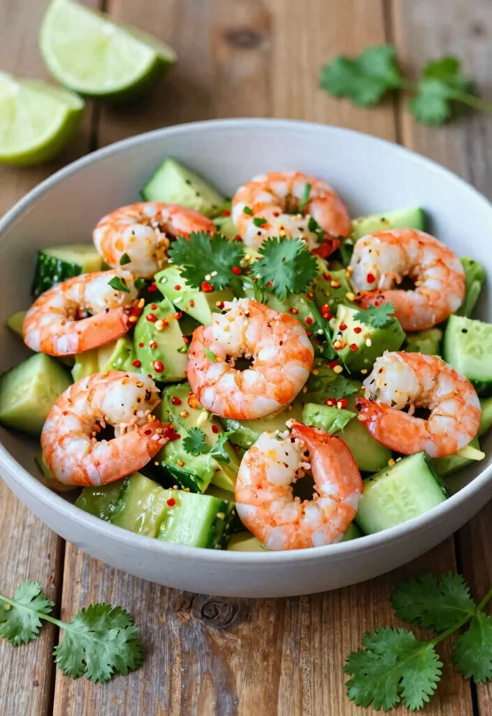 12 Healthy Prawn Recipes for Light Protein Rich Dishes 23 12 Healthy Prawn Recipes for Light Protein Rich Dishes 3. Spicy Prawn and Avocado Salad 0