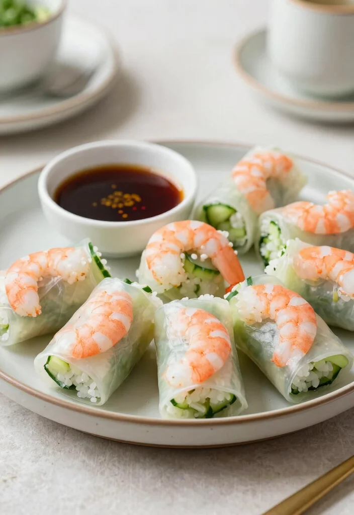 12 Healthy Prawn Recipes for Light Protein Rich Dishes 90 12 Healthy Prawn Recipes for Light Protein Rich Dishes 9. Prawn and Cucumber Rolls 0