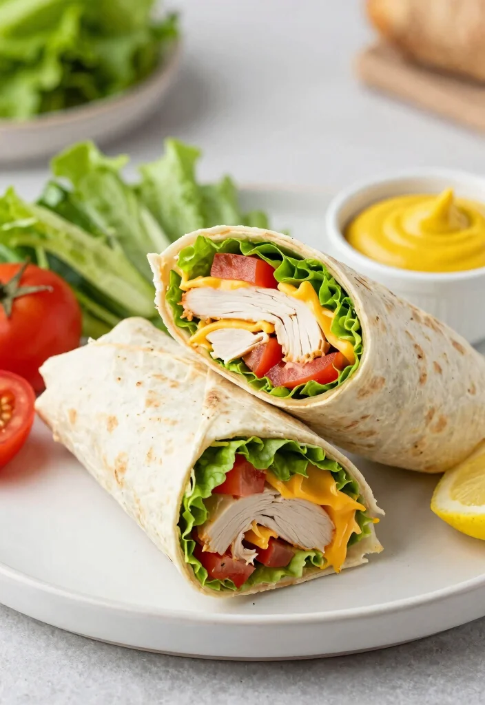 12 Healthy Wrap Recipes for Quick Balanced Meals 11. Turkey and Cheese Wrap 0