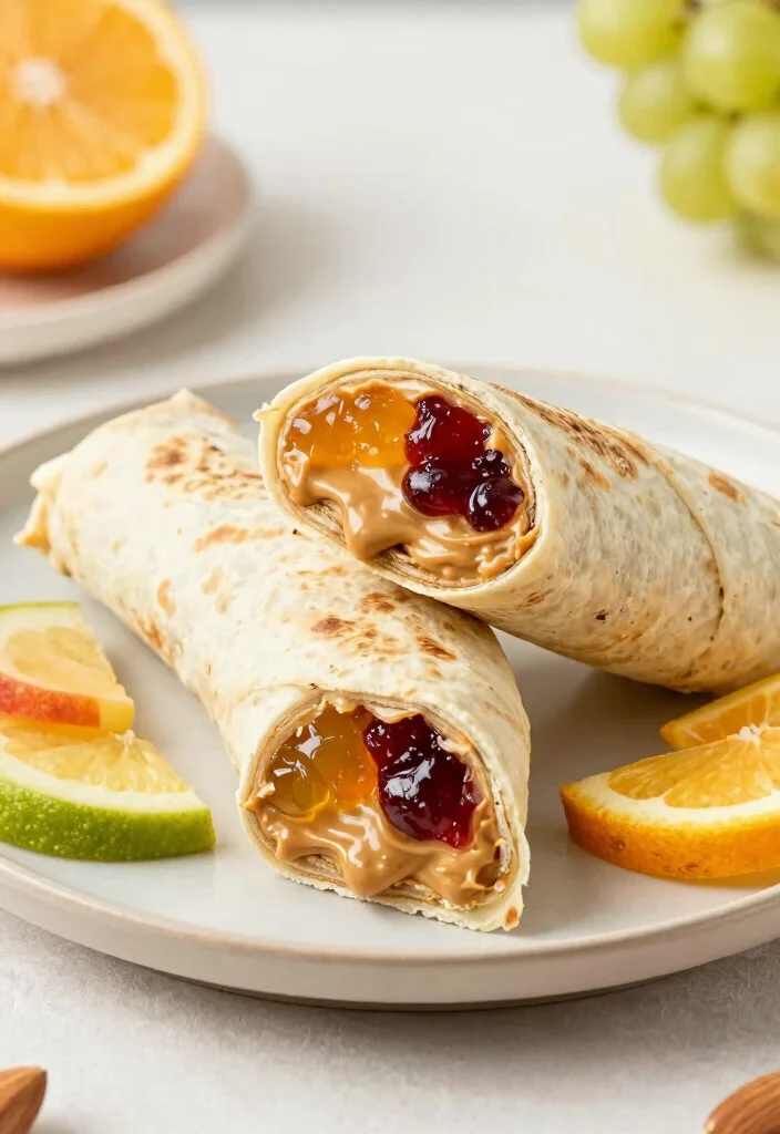 12 Healthy Wrap Recipes for Quick Balanced Meals 12. Almond Butter and Jelly Wrap 0