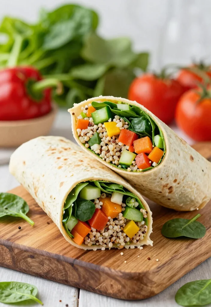 12 Healthy Wrap Recipes for Quick Balanced Meals 9. Veggie and Quinoa Wrap 0