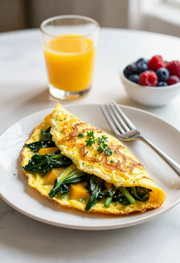 12 Healthy Yellow Squash Recipes for Light Everyday Meals 10. Yellow Squash and Spinach Omelette 0