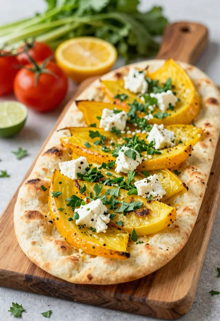12 Healthy Yellow Squash Recipes for Light Everyday Meals 11. Yellow Squash and Feta Flatbread 0