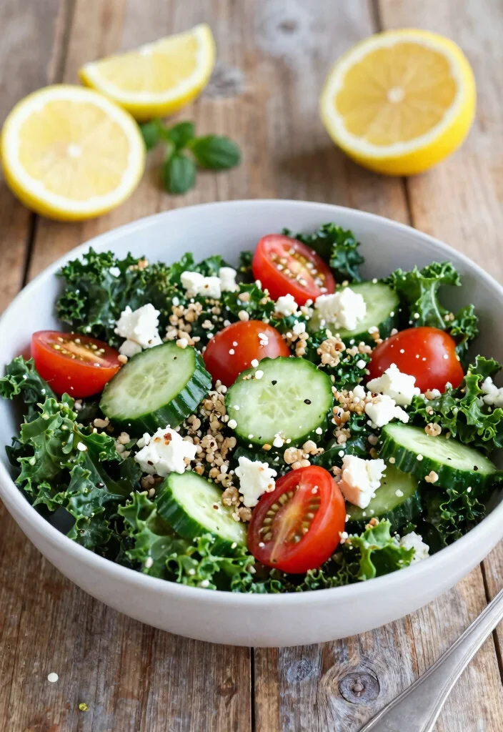 12 Kale Dinner Recipes for Easy Nutrient Rich Nights 34 12 Kale Dinner Recipes for Easy Nutrient Rich Nights 4. Kale Quinoa Salad 0