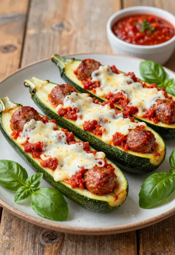 12 Keto Meat Recipes for Filling Low Carb Dinners 23 12 Keto Meat Recipes for Filling Low Carb Dinners 3. Spicy Italian Sausage Zucchini Boats 0