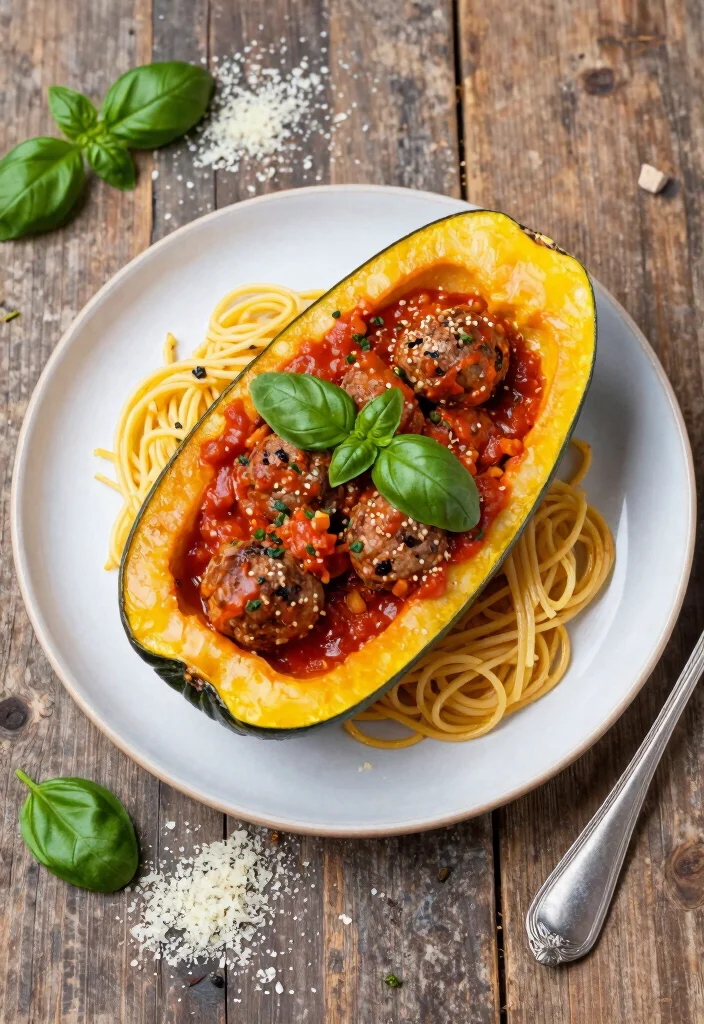 12 Keto Paleo Recipes for Clean Low Carb Eating - 10. Spaghetti Squash with Meatballs 1