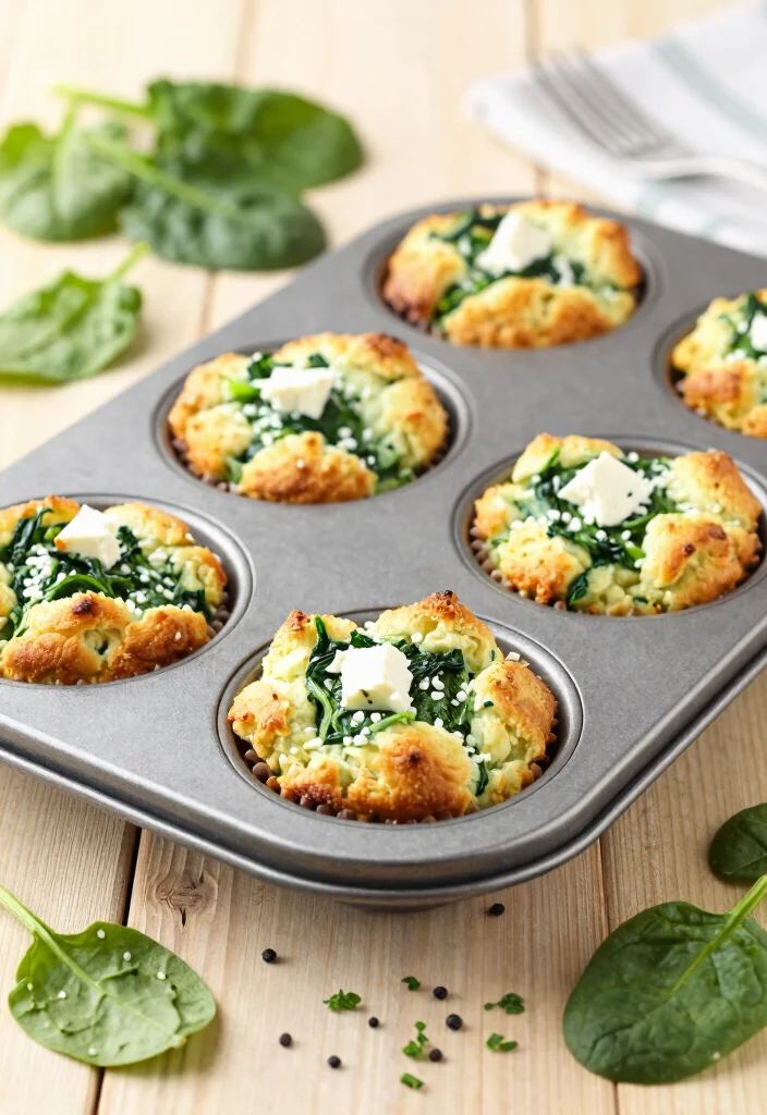 12 Keto Paleo Recipes for Clean Low Carb Eating - 5. Egg Muffins with Spinach and Feta 1
