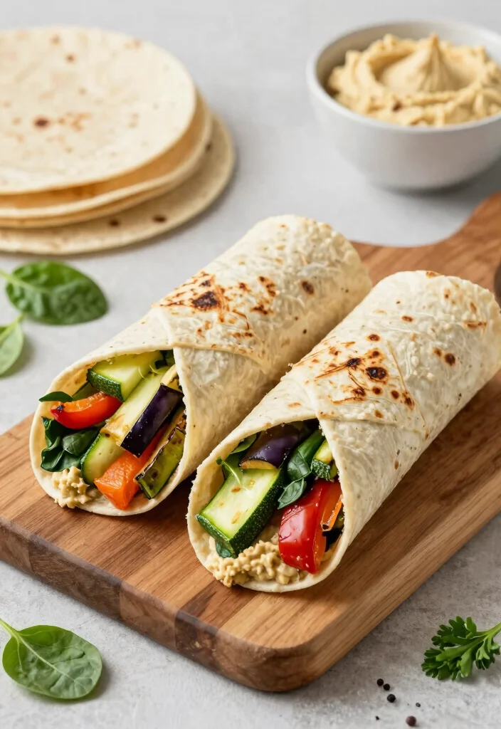 12 Mediterranean Vegan Recipes for Clean Plant Based Eating 3. Roasted Vegetable Wraps 0