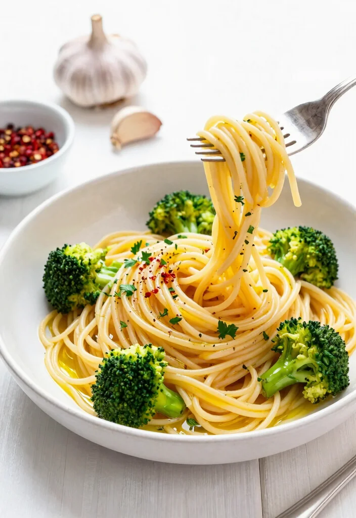12 Mediterranean Vegan Recipes for Clean Plant Based Eating 5. Spaghetti Aglio e Olio with Broccoli 0