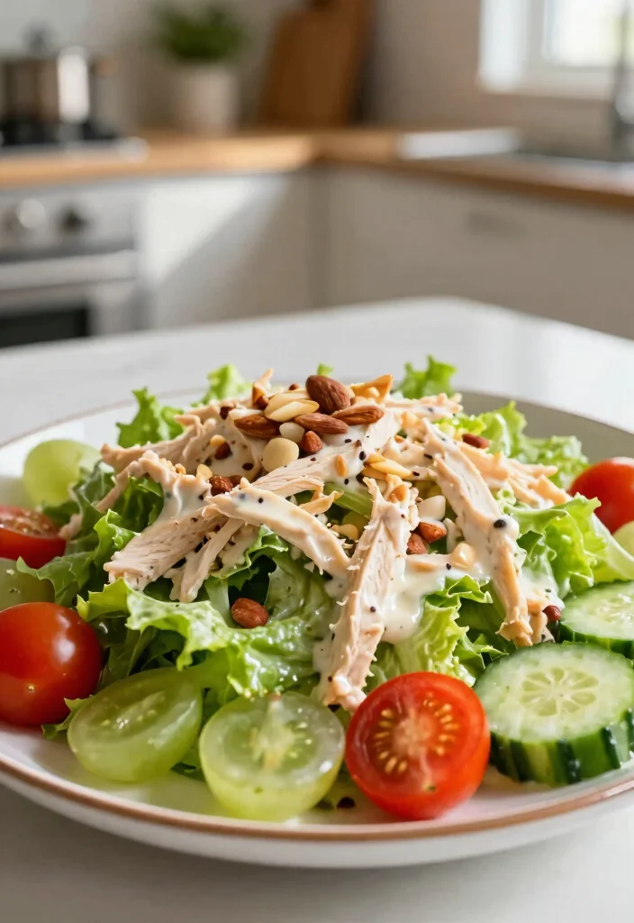 12 Shredded Chicken Keto Recipes for Fast Weeknight Meals - 1. Creamy Keto Shredded Chicken Salad 1