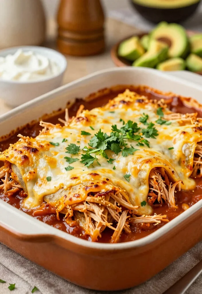 12 Shredded Chicken Keto Recipes for Fast Weeknight Meals - 7. Shredded Chicken Enchiladas with Cheese 1