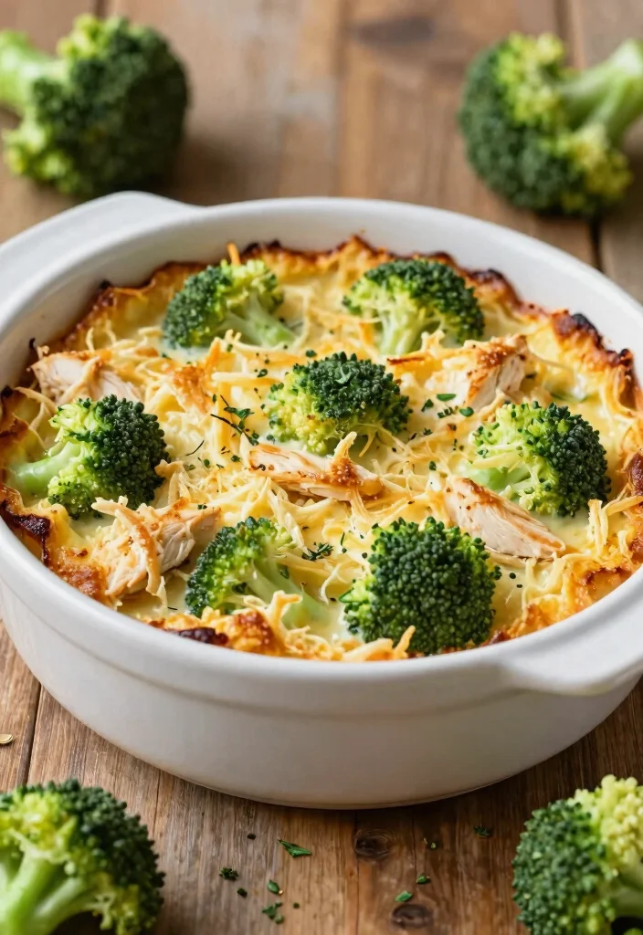 12 Shredded Chicken Keto Recipes for Fast Weeknight Meals - 8. Shredded Chicken and Broccoli Casserole 1