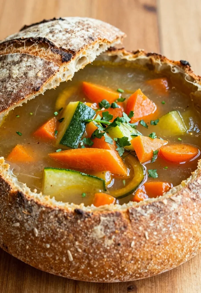 12 Sourdough Dinner Recipes for Rustic Comfort Meals 1 12 Sourdough Dinner Recipes for Rustic Comfort Meals - 1. Sourdough Vegetable Soup Bowl 1