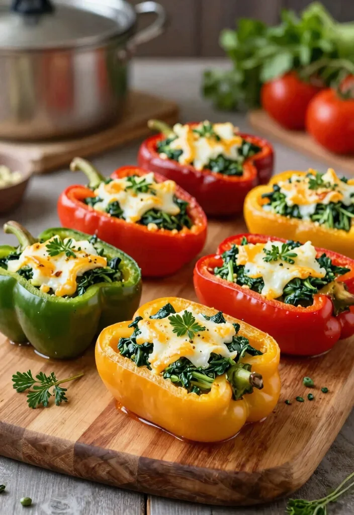 12 Sourdough Dinner Recipes for Rustic Comfort Meals 100 12 Sourdough Dinner Recipes for Rustic Comfort Meals - 10. Sourdough and Spinach Stuffed Peppers 1