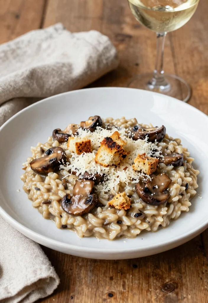 12 Sourdough Dinner Recipes for Rustic Comfort Meals 12 12 Sourdough Dinner Recipes for Rustic Comfort Meals - 2. Hearty Sourdough and Mushroom Risotto 1