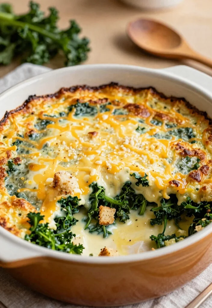12 Sourdough Dinner Recipes for Rustic Comfort Meals 56 12 Sourdough Dinner Recipes for Rustic Comfort Meals - 6. Sourdough and Kale Gratin 1
