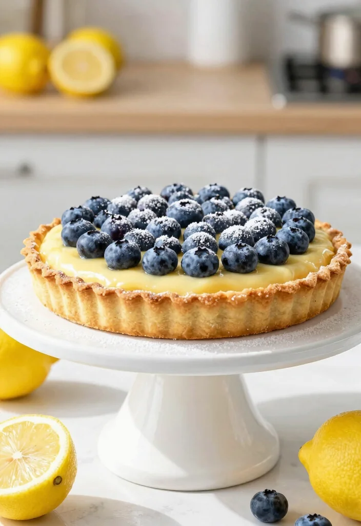 12 Summer Dessert Recipes for Light Fresh Sweet Treats - 11. Lemon Blueberry Tart 1