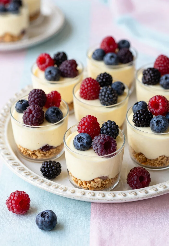 12 Summer Dessert Recipes for Light Fresh Sweet Treats - 12. No-Bake Berry Cheesecake Cups 1
