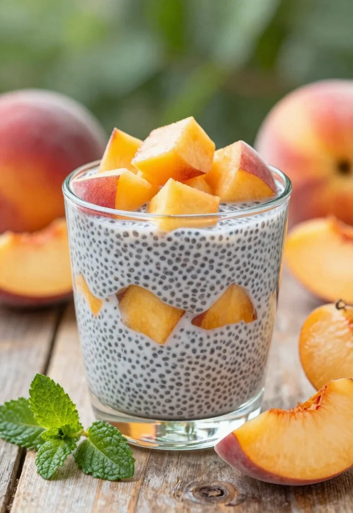 12 Summer Dessert Recipes for Light Fresh Sweet Treats - 3. Peach Chia Pudding 1