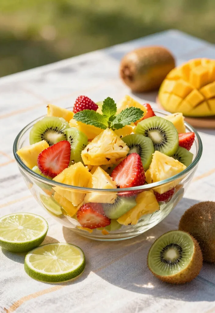 12 Summer Dessert Recipes for Light Fresh Sweet Treats - 6. Tropical Fruit Salad 1