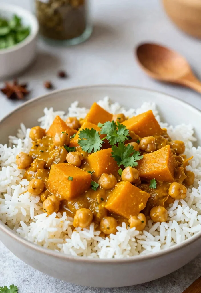 12 Vegan Acorn Squash Recipes for Cozy Seasonal Meals - 11. Acorn Squash Curry with Chickpeas 1