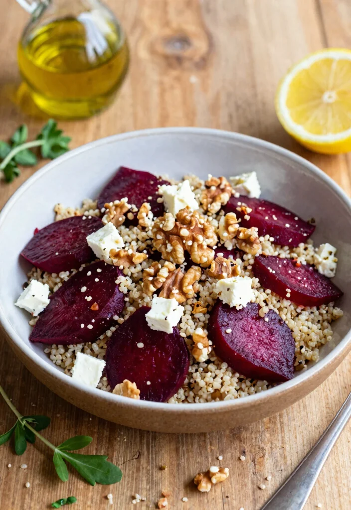 12 Vegan Beet Recipes for Colorful Nutritious Dishes 1. Roasted Beet Quinoa Salad 0