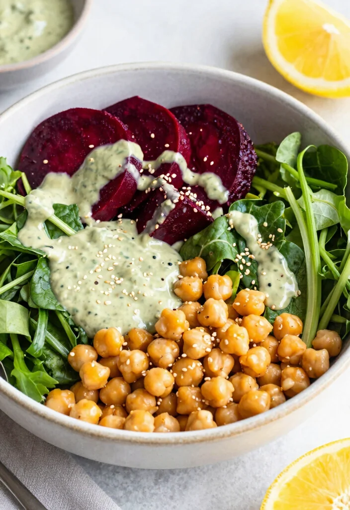 12 Vegan Beet Recipes for Colorful Nutritious Dishes 100 12 Vegan Beet Recipes for Colorful Nutritious Dishes 10. Beet and Chickpea Buddha Bowl 0