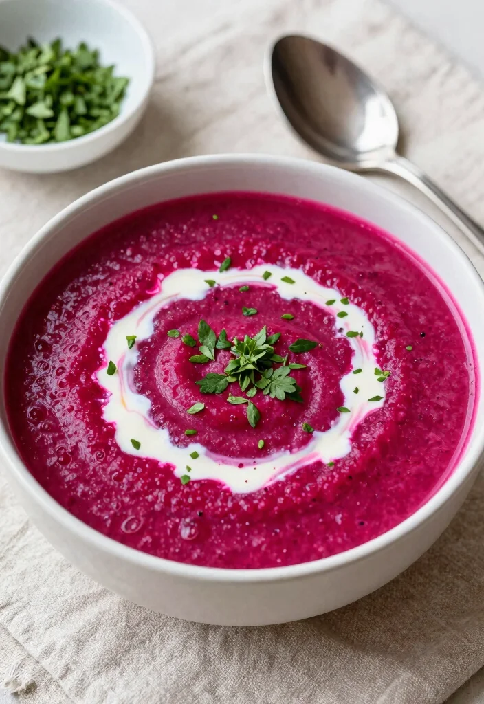 12 Vegan Beet Recipes for Colorful Nutritious Dishes 56 12 Vegan Beet Recipes for Colorful Nutritious Dishes 6. Creamy Beetroot Coconut Soup 0