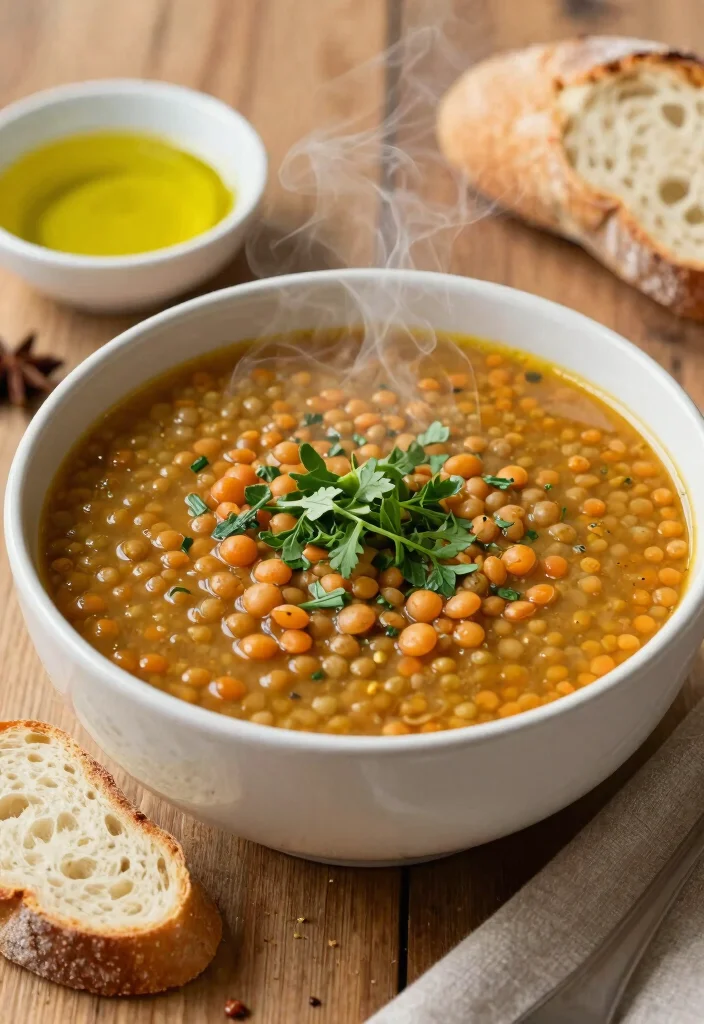12 Vegan Middle Eastern Recipes with Bold Spiced Flavor 5. Spicy Lentil Soup 0