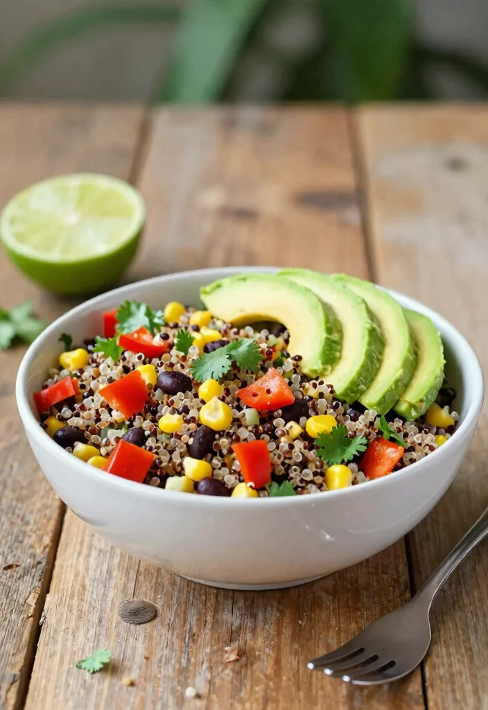 12 Vegan Quinoa Recipes for Balanced Protein Rich Meals - 1. Quinoa & Black Bean Salad 1