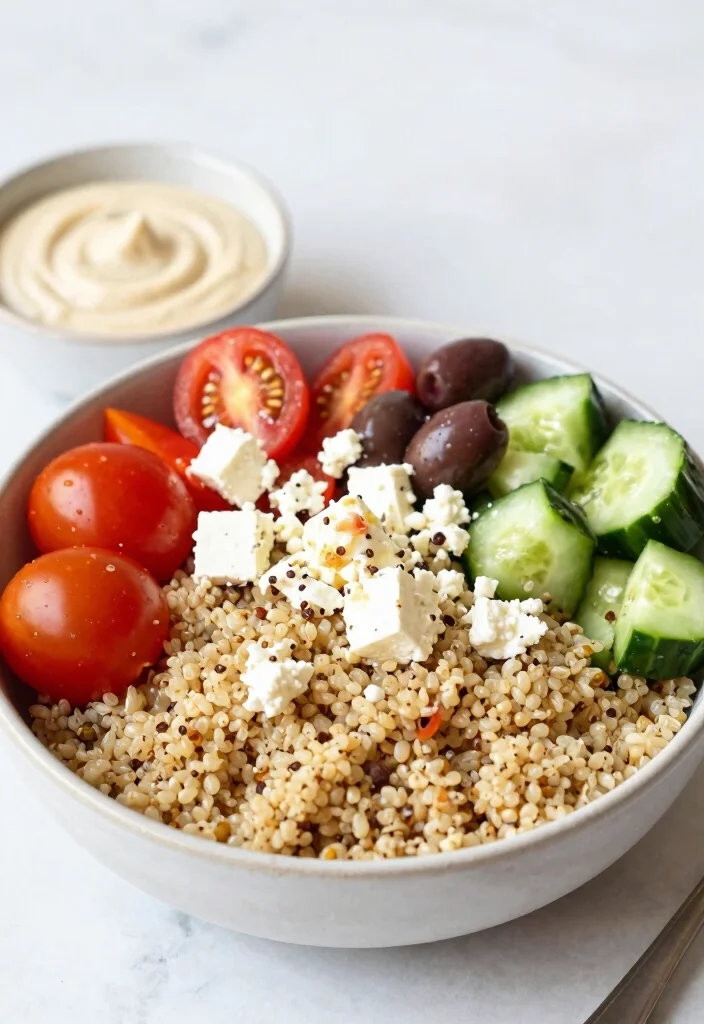 12 Vegan Quinoa Recipes for Balanced Protein Rich Meals - 2. Mediterranean Quinoa Bowl 1