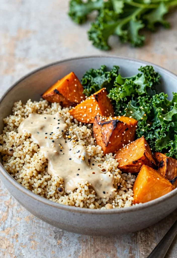 12 Vegan Quinoa Recipes for Balanced Protein Rich Meals - 7. Quinoa & Sweet Potato Bowl 1