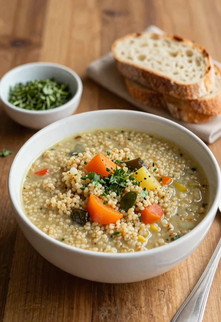 12 Vegan Quinoa Recipes for Balanced Protein Rich Meals - 8. Quinoa Vegetable Soup 1