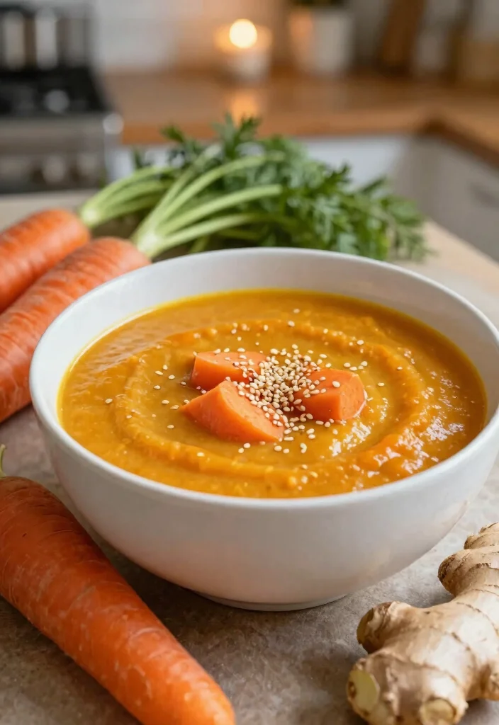12 Winter Vegan Recipes for Warm Comforting Dishes 12. Ginger Carrot and Coconut Soup 0