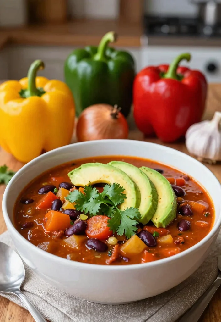 12 Winter Vegan Recipes for Warm Comforting Dishes 2. Hearty Vegetable and Bean Chili 0